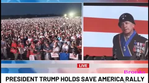 Trump.plays.Patton.speech.before.Alabama.Rally.6.21.21.Bronks