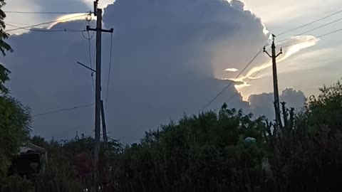 Indian Village in Evening. Vasai-Gujarat