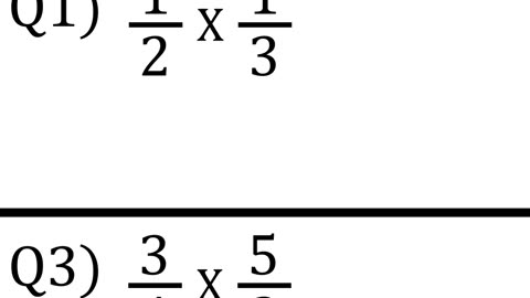 Multiplying Fractions Part 1