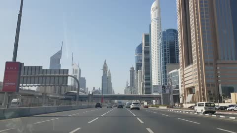 Morning tour on Sheikh Zayed Road: Dubai ♡ The longest & most important road in United Arab Emirates