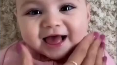 Cute baby beutiful smile video