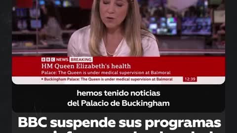 La BBC sospende la programmazione regolare tra le preoccupazioni per la salute della Regina Elisabetta II.I medici della Regina britannica sono preoccupati per la sua salute e le hanno consigliato di rimanere sotto controllo medico a Balmoral