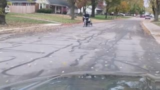Michael Myers Gets Caught Taking Baby Boy On A Bike Ride