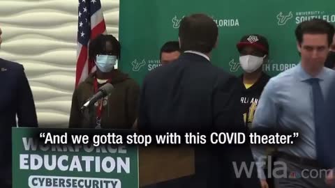 Governor DeSantis!😁👌 'You do not have to wear those masks, it's ridiculous'