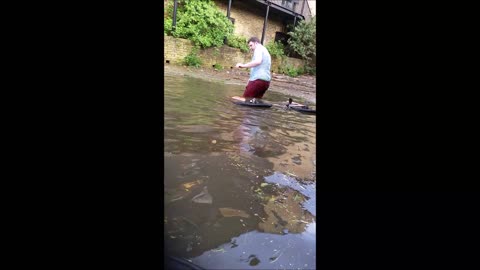 Epic Hilarious Bike River Fail May 2016