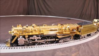 Lionel Gold Plated 700E J-1E 4-6-4 Hudson locomotive #1900 6-28062