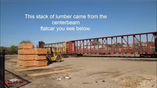 Loading a Lumber Truck with a Forklift
