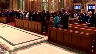 Biden attends church service before inauguration