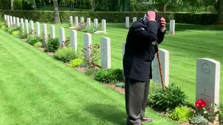 World War II Veteran Pays Respects to Fallen Friend