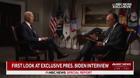 Lester Holt Interviews Biden "You called your opponent an existential threat..."