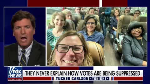 Tucker Slams Democrats' Growing Hysteria on Voter Integrity Laws