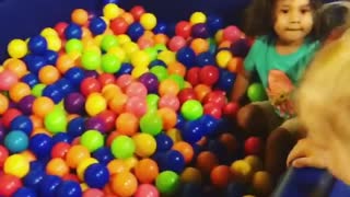 Collab copyright protection - little blonde baby faceplant ballpit