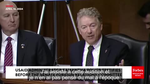 [Français] JUST IN- Rand Paul Brings The Receipts To Grill Samantha Power About Gain-Of-Function