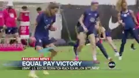 Us women's national soccer team celebrates landmark victory wnt