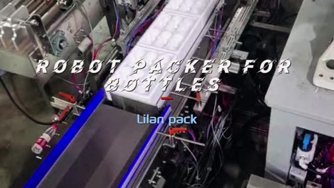 Robot packer for bottles #packer #foryou #robotpacker #cartonpacker #industrial #machine