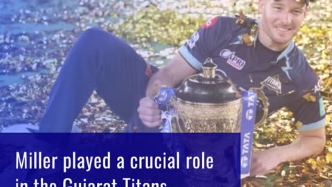 David Miller helps Gujarat Titans to IPL title