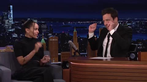 Zoë Kravitz Lays Out The Batman Plot (Extended) _ The Tonight Show Starring Jimm