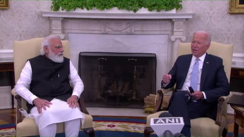 PM Modi's remarks during bilateral meeting with US President Biden.