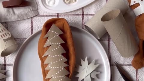 Diy Christmas tree for napkin ring