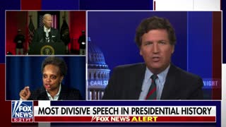 Tucker Carlson says Lori Lightfoot is due for a big promotion in the Biden regime because "she's stupid, she's mean, she's openly racist."