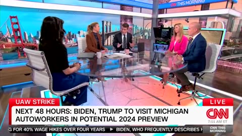 CNN Guest Says Biden Showing Up 'Empty-Handed' To UAW Strike