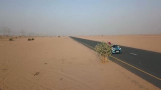 Adorable Mini Cooper On Highway Along The Desert Videos Test
