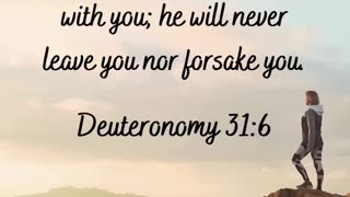 Deuteronomy 31:6 and Joshua 1:9 #bestrongandcourageous #scriptureforstrength #fearless #bible