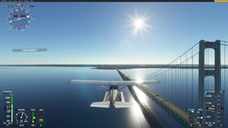 Mackinaw Bridge - Cessna 172 on Floats (Part 4)