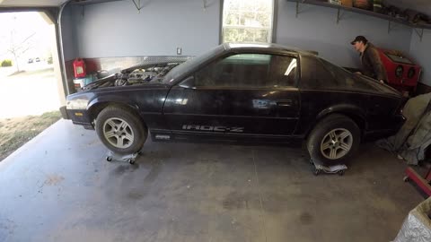 86 IROC-Z moved on Pittsburg Automotive Vehicle Dollies