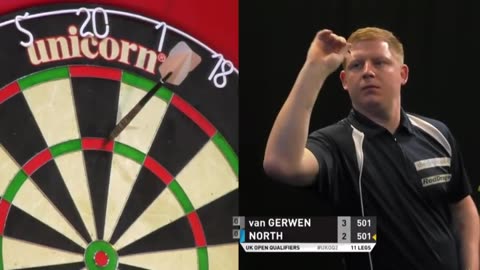 Van Gerwen vs North. Uk Open Qualifier.