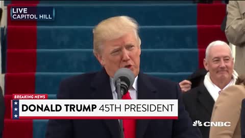 President Donald J Trump first Inauguration speech that shocked the CCP and Deep State.