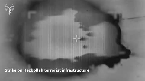 IDF: A short while ago, an IDF fighter jet struck Hezbollah terrorist infrastructure in