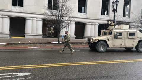 State Capitol In Michigan National Guard