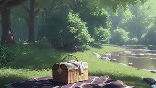 RELAX - Summertime Picnic by a Brook trailer #meditation #nature #stream #shorts #youtubeshorts