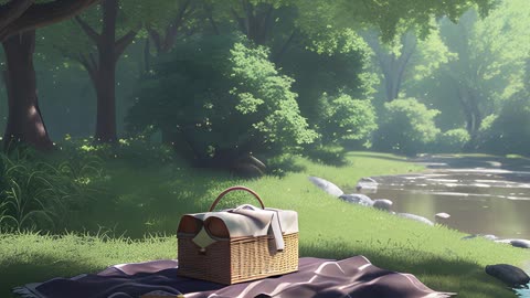 RELAX - Summertime Picnic by a Brook trailer #meditation #nature #stream #shorts #youtubeshorts