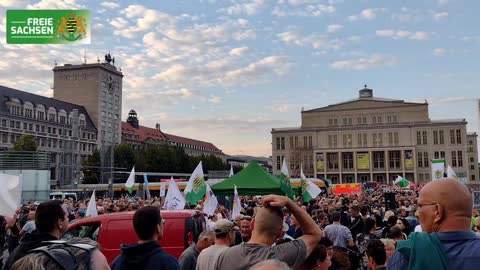 Leipzig, Germany: protests against Agenda 2030 and arming Ukraine