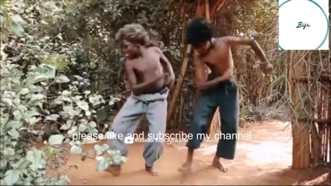 African kids dancing Nepali song, comedy