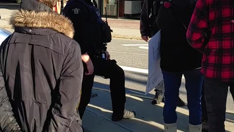 Police show up at our Covid Anti lock down protest