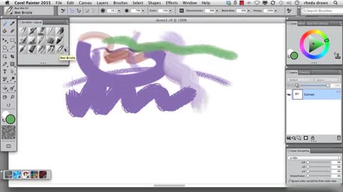 Tutorial from the painting software Corel Painter, part 2.