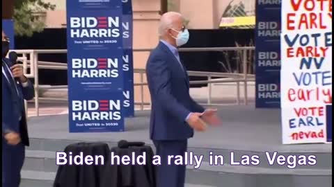 Biden rally in Las vegas A PLETHORA of none