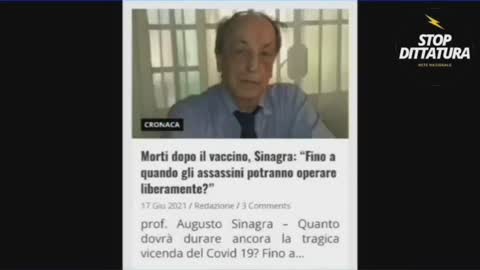 Io sono un morto di vaccino di cui non si verrà mai a conoscenza. Stop genocidio