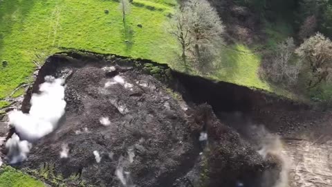 Explosive Land Slide