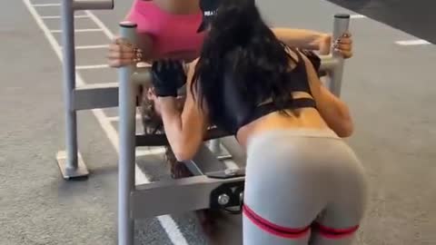 Girl fitness 🤤👅💪 gym workout