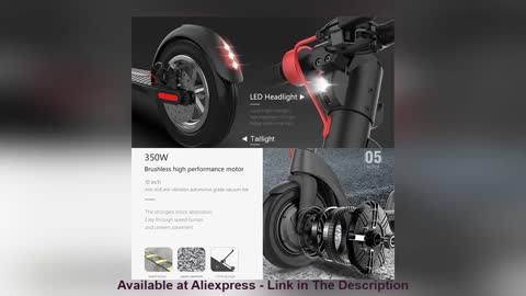 ⭐️ US Stock X8 Electric Scooter 36V350W E-Scooter 25KM/H 10inch Tire Foldable Sports Kick Skateboard