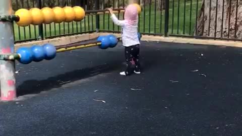 Awesome Video! Cute Baby Girl playing in the park !!