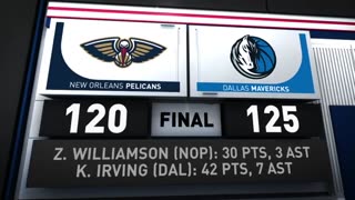 Game Recap: Mavericks vs Pelicans 125 - 120