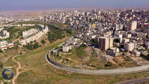 Aerial Views of Gaza and the West Bank, PalestineGaza