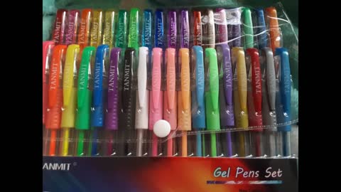 Review: Gel Pens, 36 Colors Gel Pens Set for Adult Coloring Books, Colored Gel Pen Fine Point M...