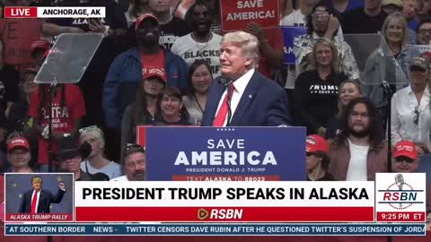 Trump Alaska Rally - Impeachment Hoax / Slams Biden