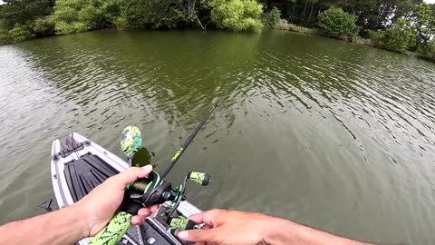 Frog Fishing for GIANT Bass in Hidden Lakes!